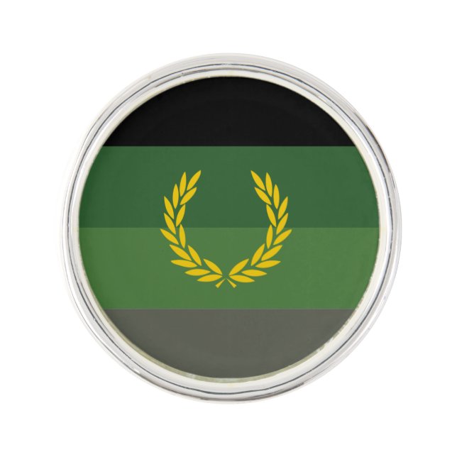 Military Uniform Pride Flag Lapel Pin (Front)