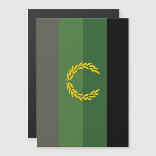 Military Uniform Pride Flag Magnetic Invitation (Front/Back)