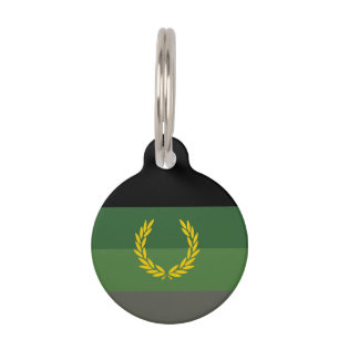 Military Uniform Pride Flag Pet ID Tag