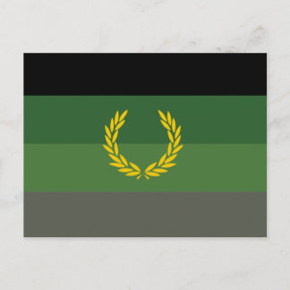 Military Uniform Pride Flag Postcard