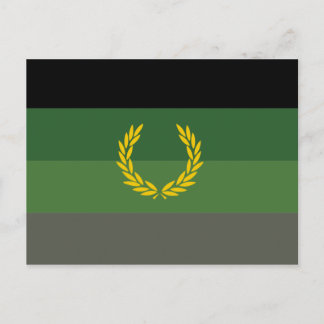 Military Uniform Pride Flag Postcard