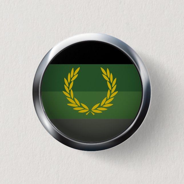 MILITARY UNIFORM PRIDE MEDALLION PINBACK BUTTON (Front)