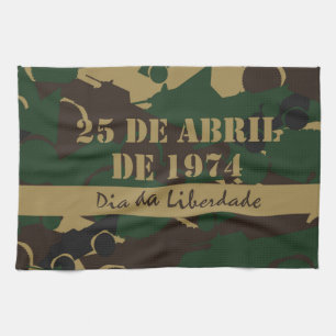 Military vehicle camouflage pattern towel