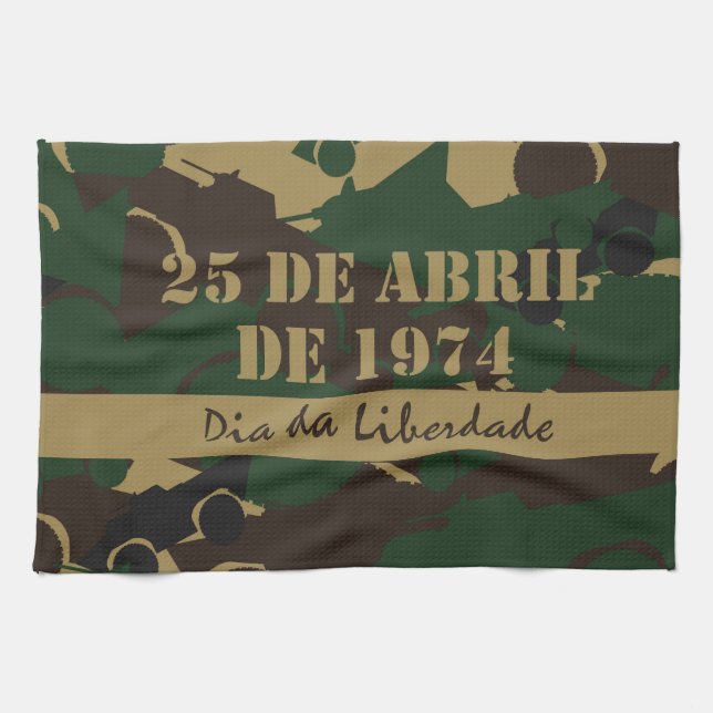 Military vehicle camouflage pattern towel (Horizontal)