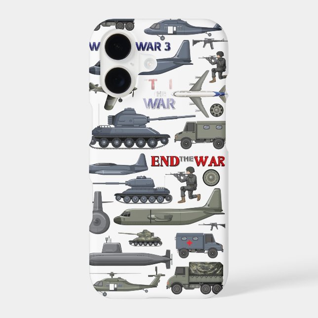 Military Vehicles Camo Pattern Tactical iPhone  Case (Back)