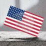 Military Veteran Bald Eagle & American Flag Business Card