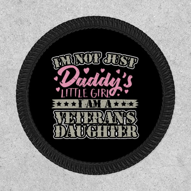 Military Veteran Daughter - Daddy's Little Girl Patch (Front)