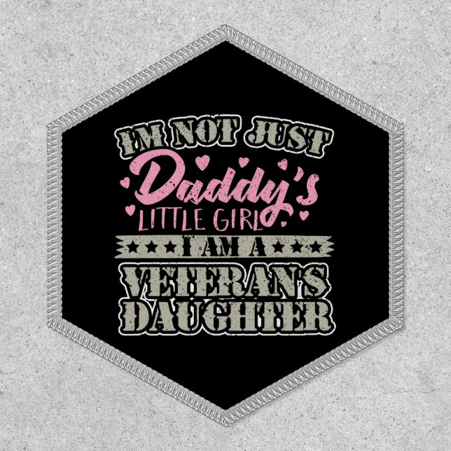 Military Veteran Daughter - Daddy's Little Girl Patch (Front)