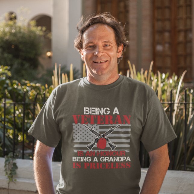 Military Veteran Grandpa Patriotic T-Shirt (Creator Uploaded)