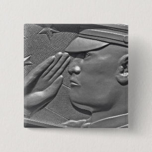 Military Veteran Hero Honor Button
