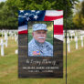 Military Veteran Memorial Photo Patriotic Cemetery Garden Flag