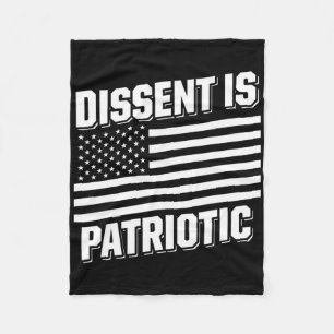 Military Veterans Against Trump Dissent Usa Electi Fleece Blanket