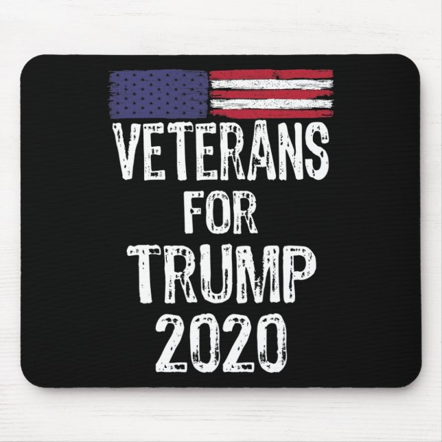Military Veterans For Trump 2020 Election Anti Joe Mouse Pad (Front)