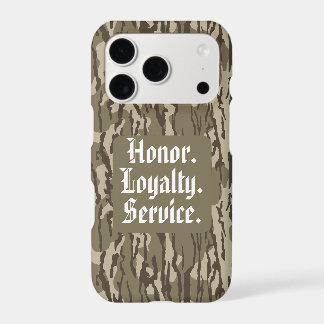 Military Veterans Honor Bottom Lands Camo iPhone 17 Pro Case