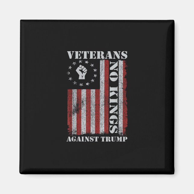 Military Veterans Protest Flag Patriotic Freedom Magnet (Front)