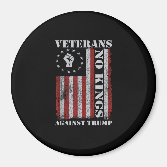 Military Veterans Protest Flag Patriotic Freedom Magnet (Front)