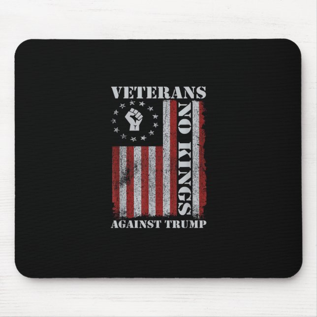 Military Veterans Protest Flag Patriotic Freedom Mouse Pad (Front)