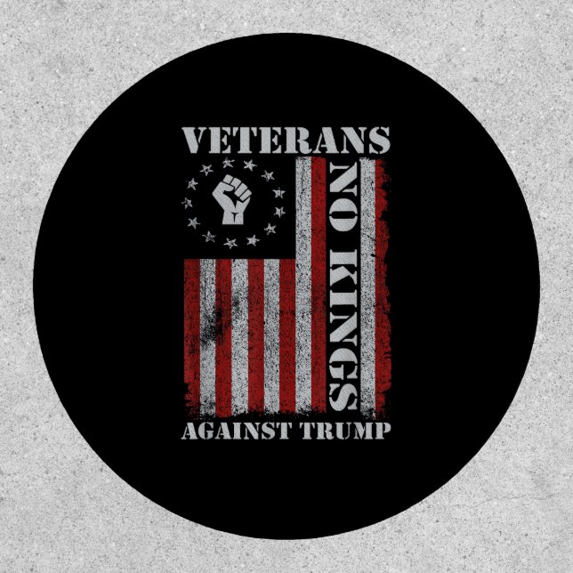 Military Veterans Protest Flag Patriotic Freedom Patch (Front)