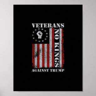 Military Veterans Protest Flag Patriotic Freedom Poster