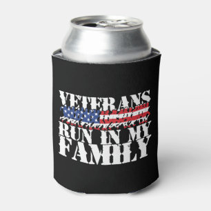 Military Veterans Run in My Family - Running Can Cooler
