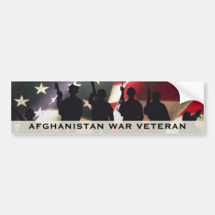 Military War Veteran Afghanistan Bumper Sticker