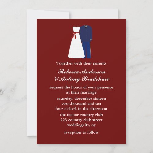 Military Wedding Invitations