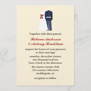 Military Wedding Invitations
