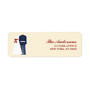 Military Wedding Label