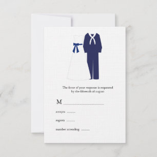 Military Wedding RSVP Cards