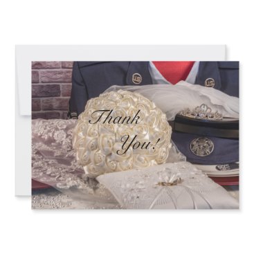 Military Wedding Thank You Card Military Wedding Thank You Card
