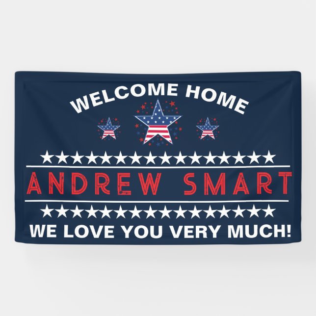 Military Welcome Home Banner - Army National Guard (Horizontal)