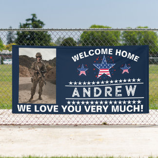 Military Welcome Home Banner - Army National Guard