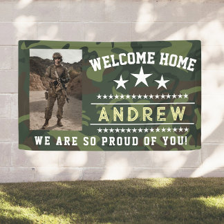 Military Welcome Home Banner - Army National Guard