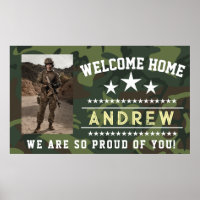 Military Welcome Home Banner - Army National Guard