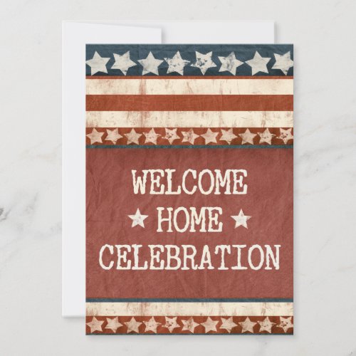 Military Welcome Home Party Photo Personalized Invitations