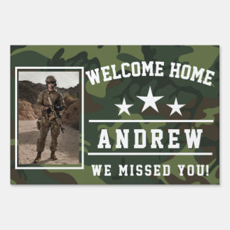 Military Welcome Home Yard Sign | Army National