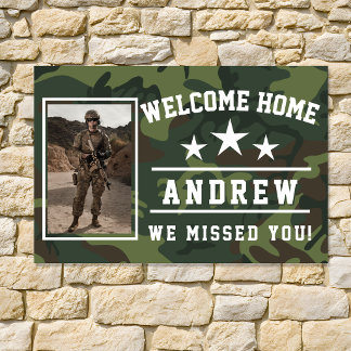 Military Welcome Home Yard Sign | Army National