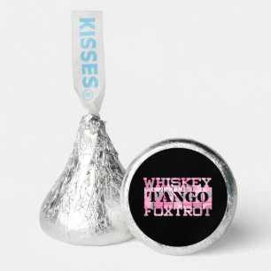 Military Whiskey Tango Foxtrot Pink Camo Hershey®'s Kisses®