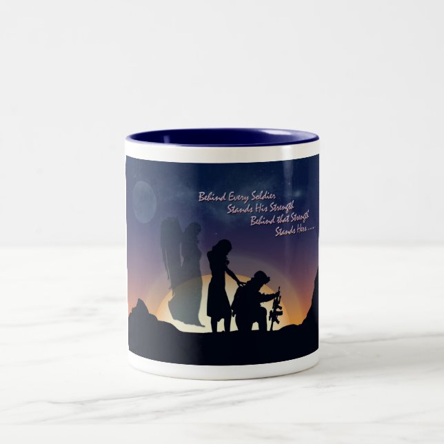 Military Wife Two-Tone Coffee Mug (Center)