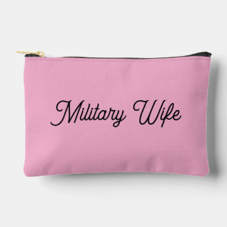 Military Wife  zip bag