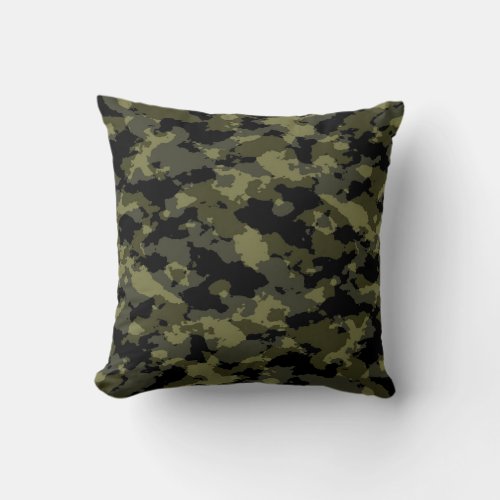 Military Woodland Camo Pillow