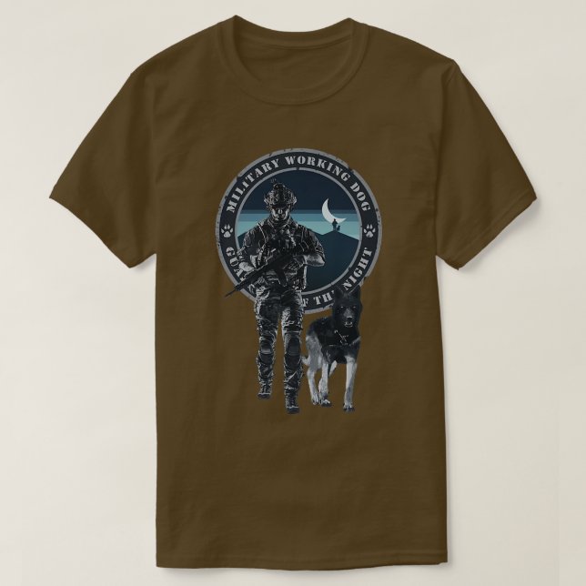 Military Working dog and MWD handler guardians of  T-Shirt (Design Front)