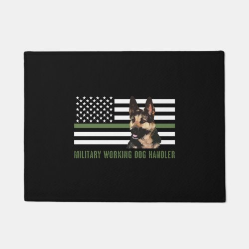 Military Working Dog Handler Doormat