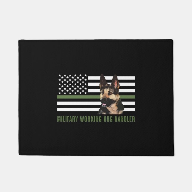 Military Working Dog Handler Doormat (Front)