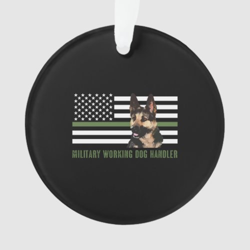 Military Working Dog Handler Ornament