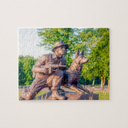 Military Working Dog Memorial Jigsaw Puzzle