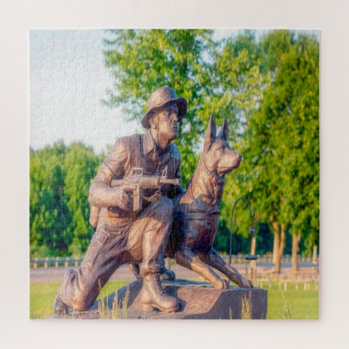 Military Working Dog Memorial Jigsaw Puzzle