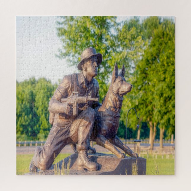 Military Working Dog Memorial Jigsaw Puzzle (Vertical)