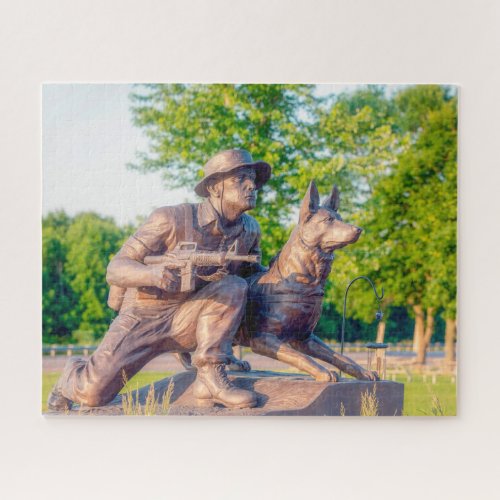 Military Working Dog Memorial Jigsaw Puzzle