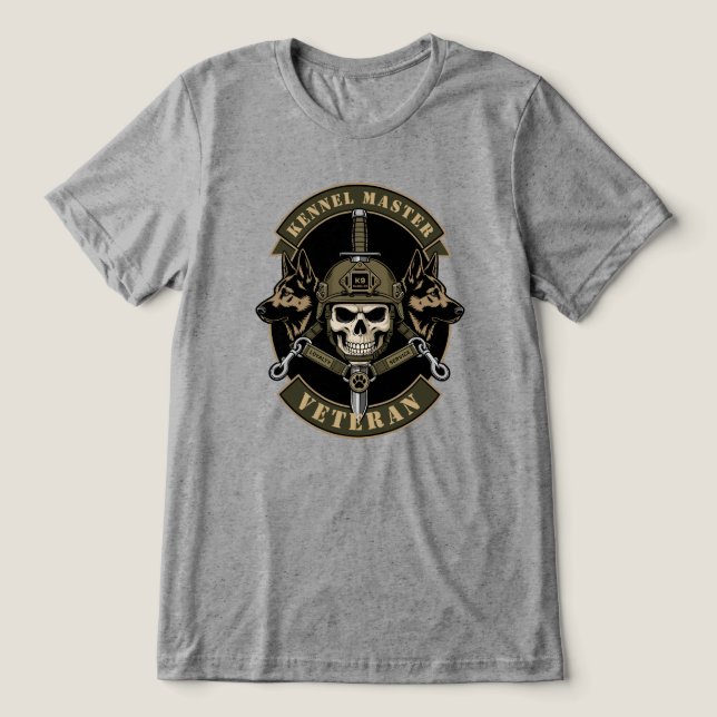 Military Working Dog Program Tri-Blend Shirt (Design Front)